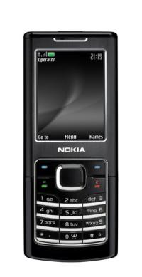 Nokia 6500 Classic mobile phone - front profile