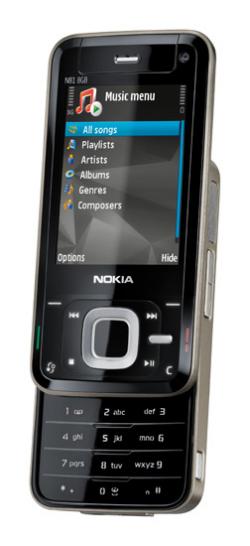 Nokia N81 mobile phone - open
